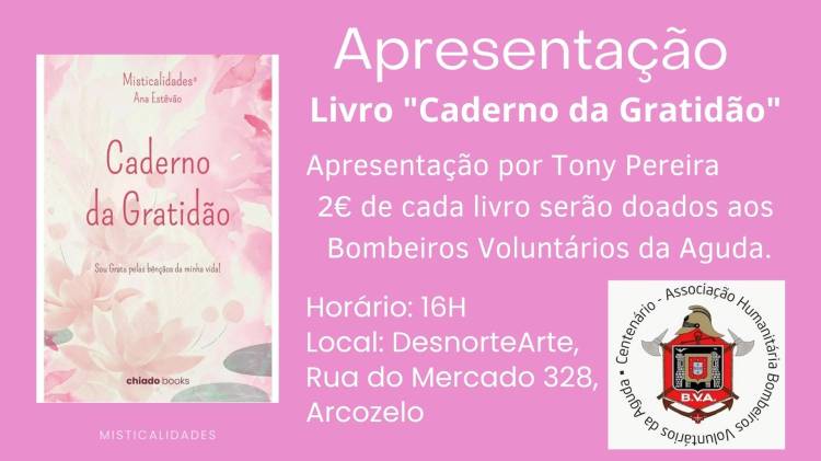 Apresentação do Livro 'Caderno da Gratidão' de Ana Estêvão