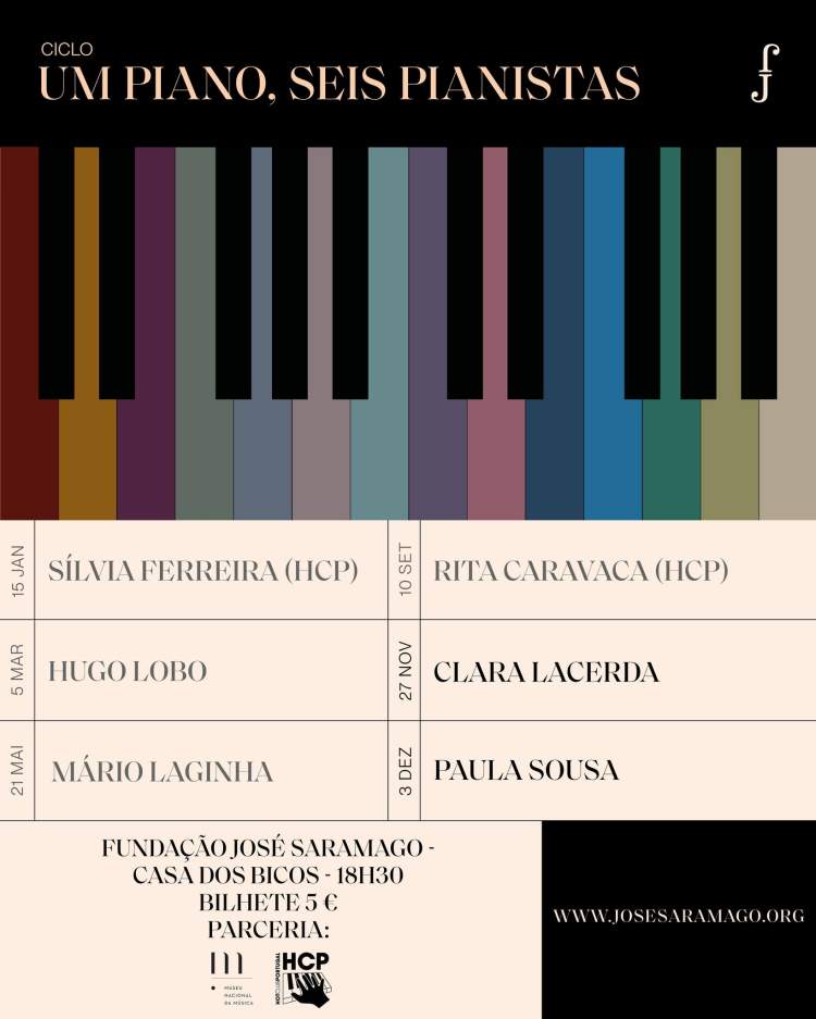 «Um piano, seis pianistas»: Concerto de Clara Lacerda