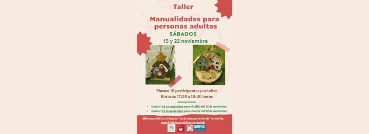 Taller de manualidades para personas adultas