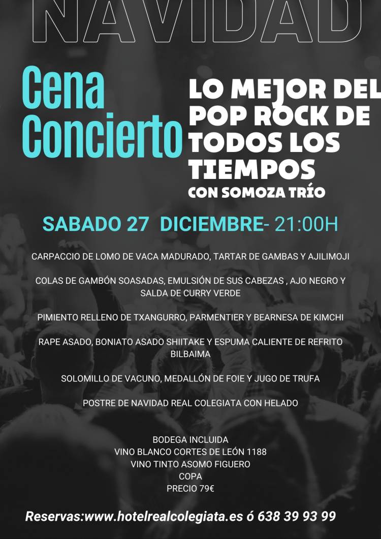 CENA CONCIERTO lo mejor del pop rock de todos los tiempos
