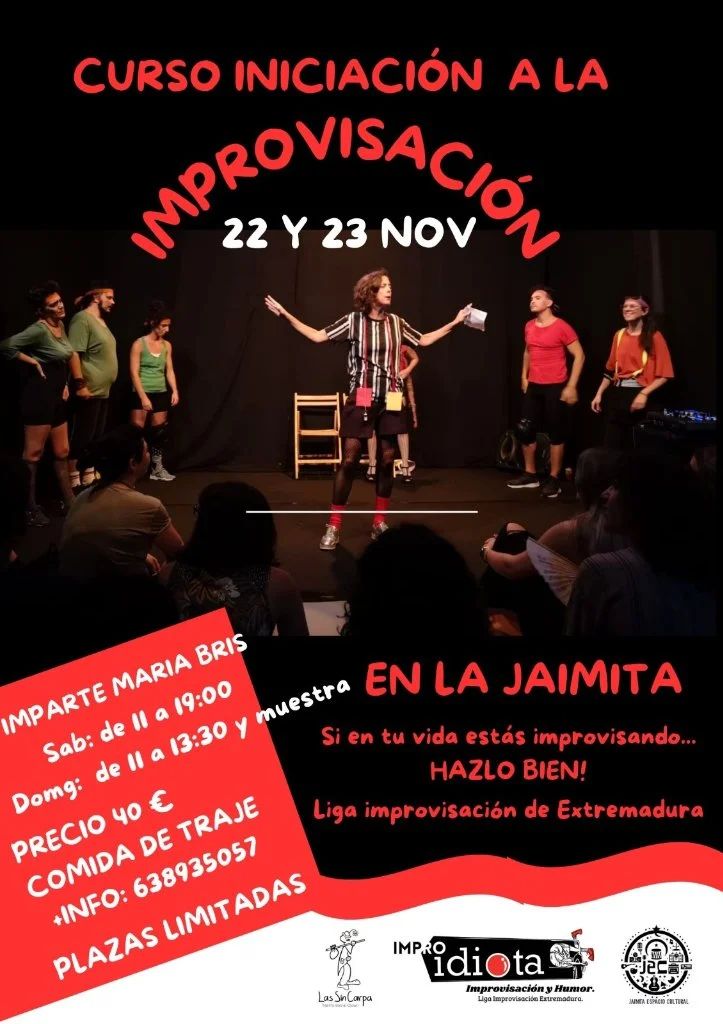 Curso de iniciación a la improvisación y espectáculo de impro en la Jaimita