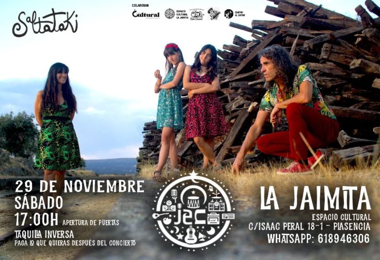 La música nómada de Saltataki desembarca en la Jaimita