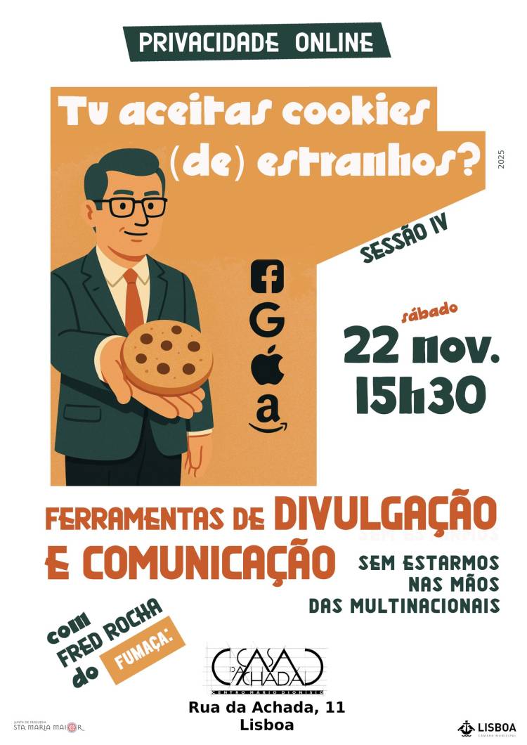 Tu aceitas cookies (de) estranhos? #4: Ferramentas de divulgação e comunicação