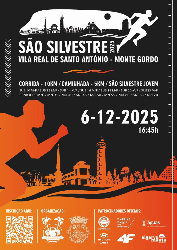 São Silvestre de Vila Real de Sto. António - Monte Gordo 2025