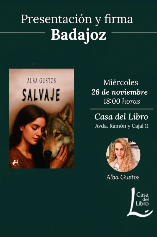 Presentación y Firma del libro 'Salvaje