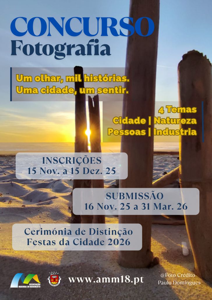CONCURSO DE FOTOGRAFIA 2025/2026 – MARINHA GRANDE