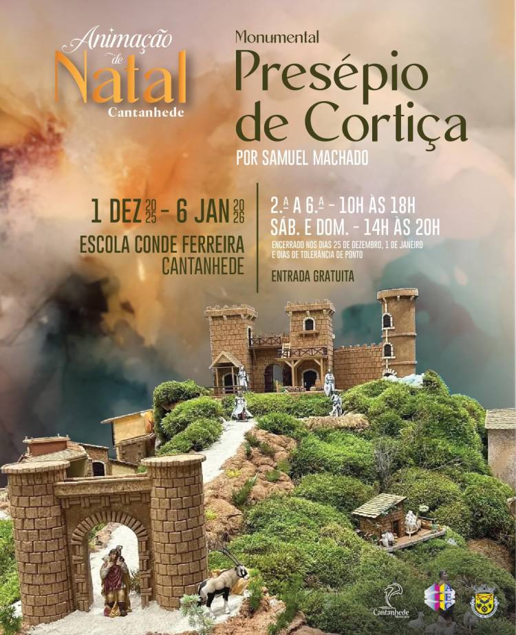 Monumental Presépio em Cortiça, por Samuel Machado