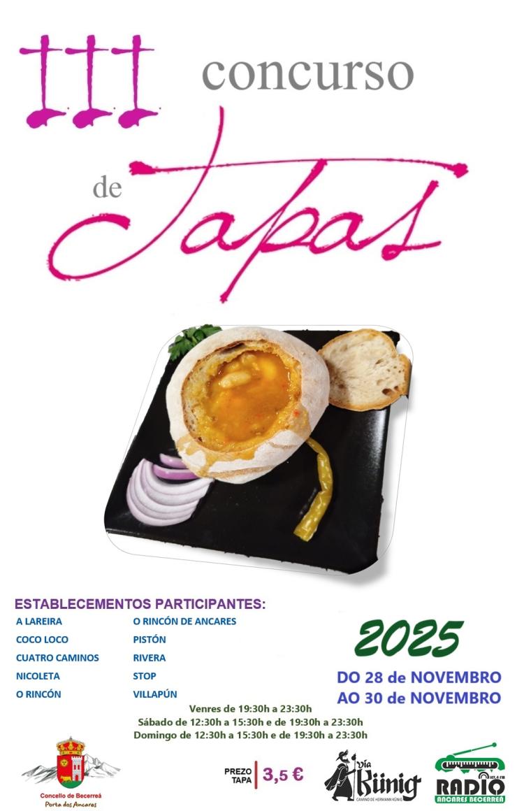 III CONCURSO DE TAPAS 2025 | BECERREÁ