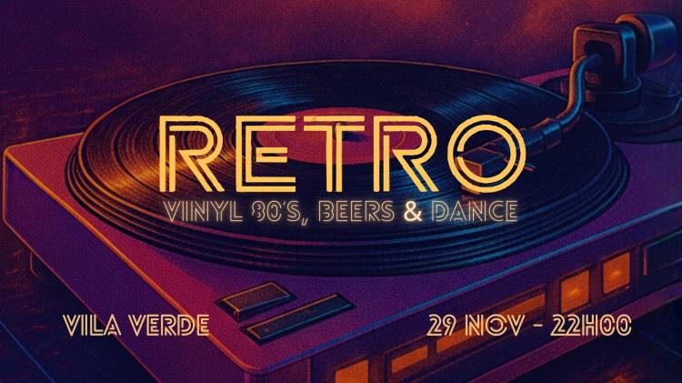 RETRO — Vinyl 80’s, Beers & Dance