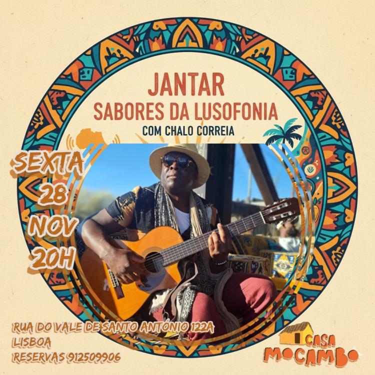 Jantar Sabores da Lusofonia com Chalo Correia