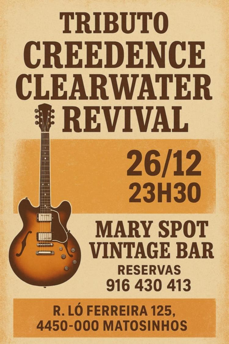 CREEDENCE CLEARWATER REVIVAL TRIBUTO @ MARY SPOT VINTAGE BAR - MATOSINHOS