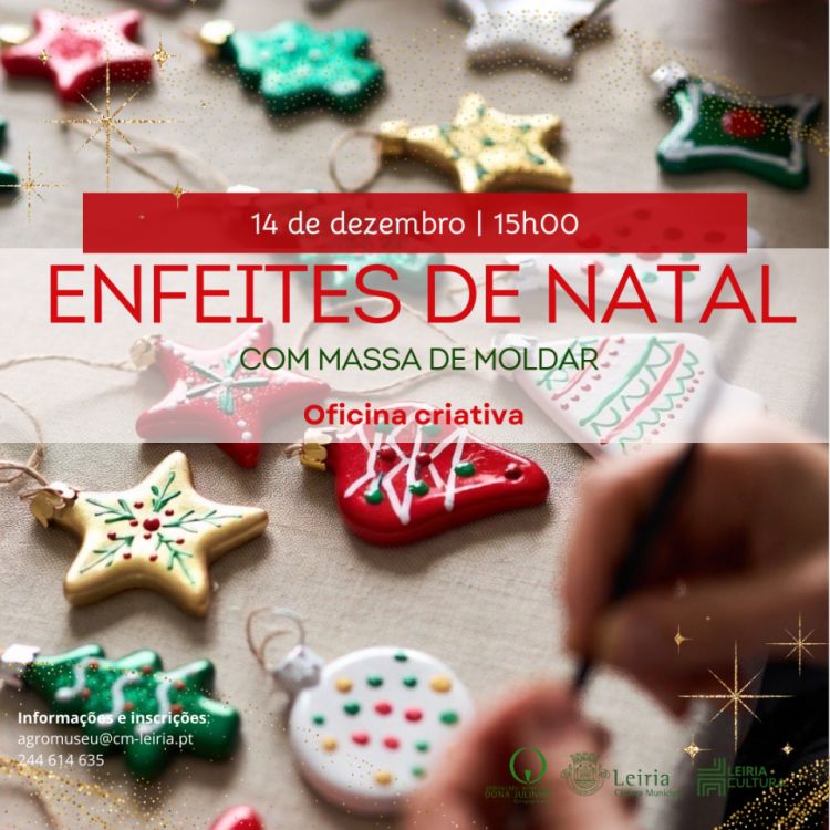 Enfeites de Natal com Massa de Moldar | Oficina Criativa