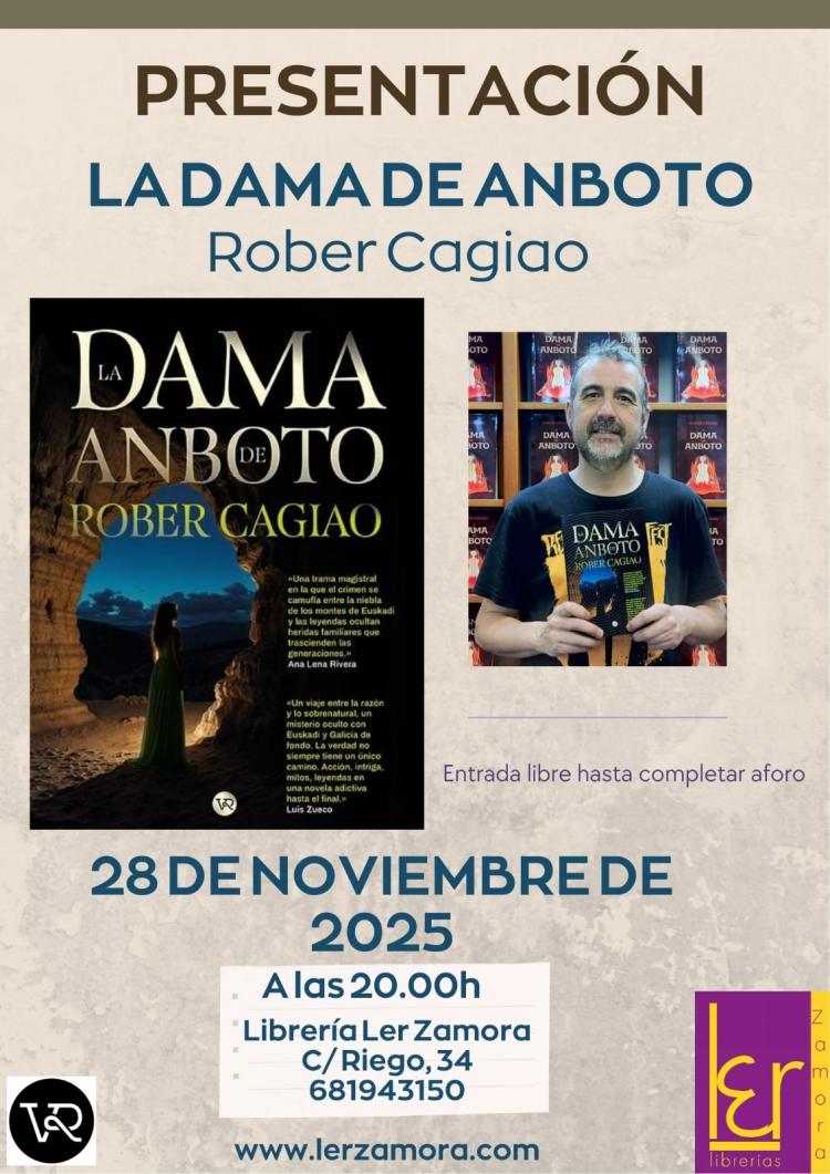 presentación de libro: la dama de anboto
