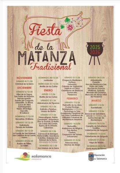 Fiestas de la Matanza tradicional en la provincia de Salamanca