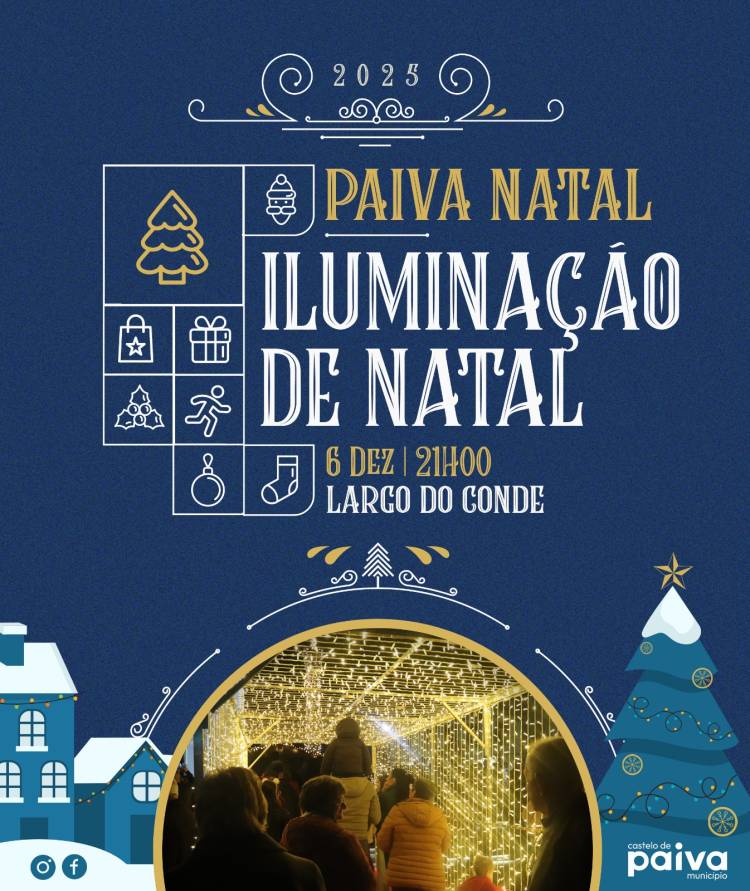 Iluminação de Natal - Castelo de Paiva
