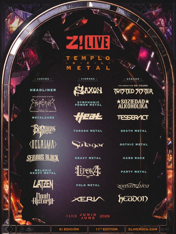 Z! Live Templo del Metal 2026