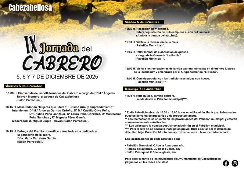 IX Jornada del Cabrero en Cabezuela del Valle 2025
