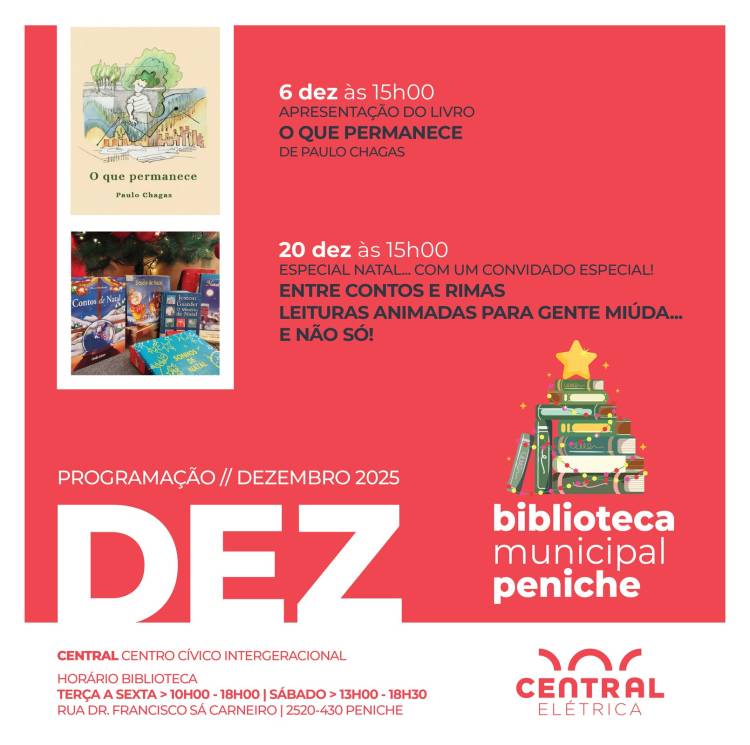 Biblioteca Municipal | Programação DEZEMBRO 2025