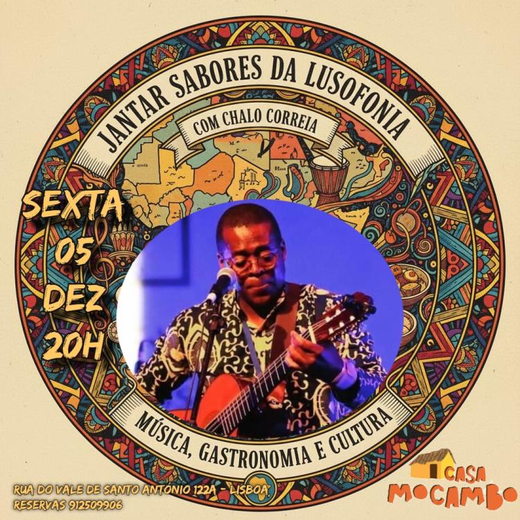 Jantar Sabores da Lusofonia com Chalo Correia