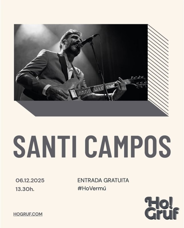 Concierto de Santi Campos en Ho Vermú