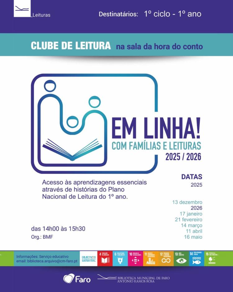 Clube Em Linha! com Famílias e Leituras