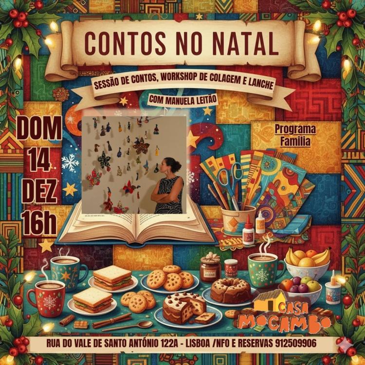 CONTOS NO NATAL - Contos, workshop de colagens e Lanche infantil