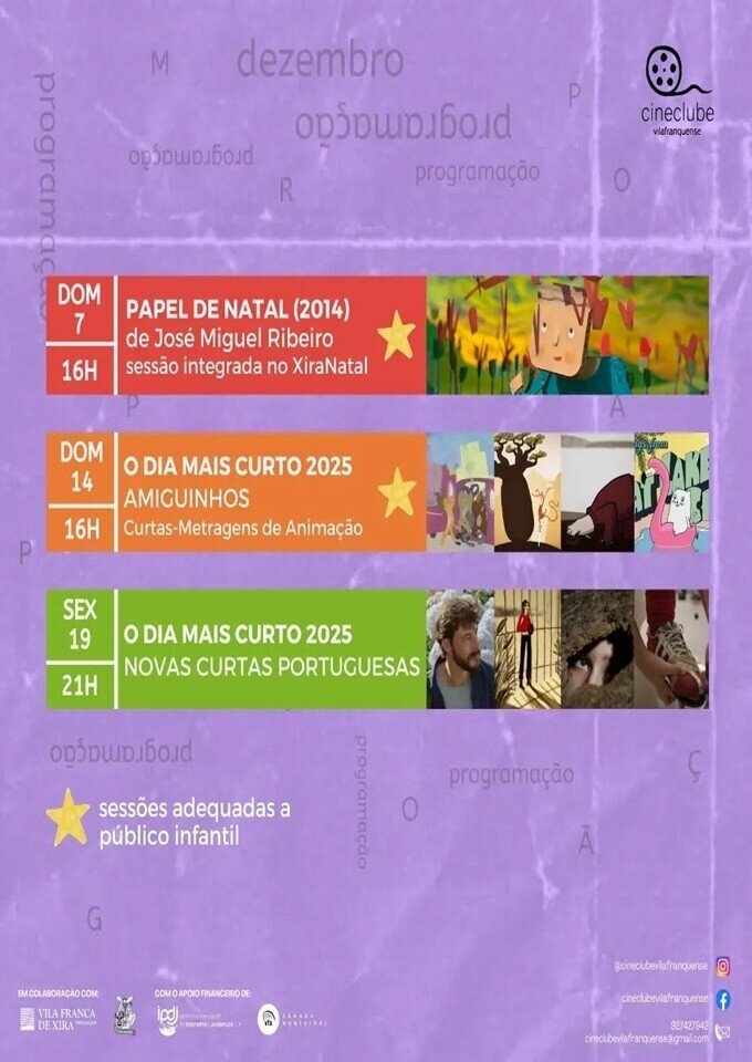 Programação de Dezembro - Cineclube Vilafranquense