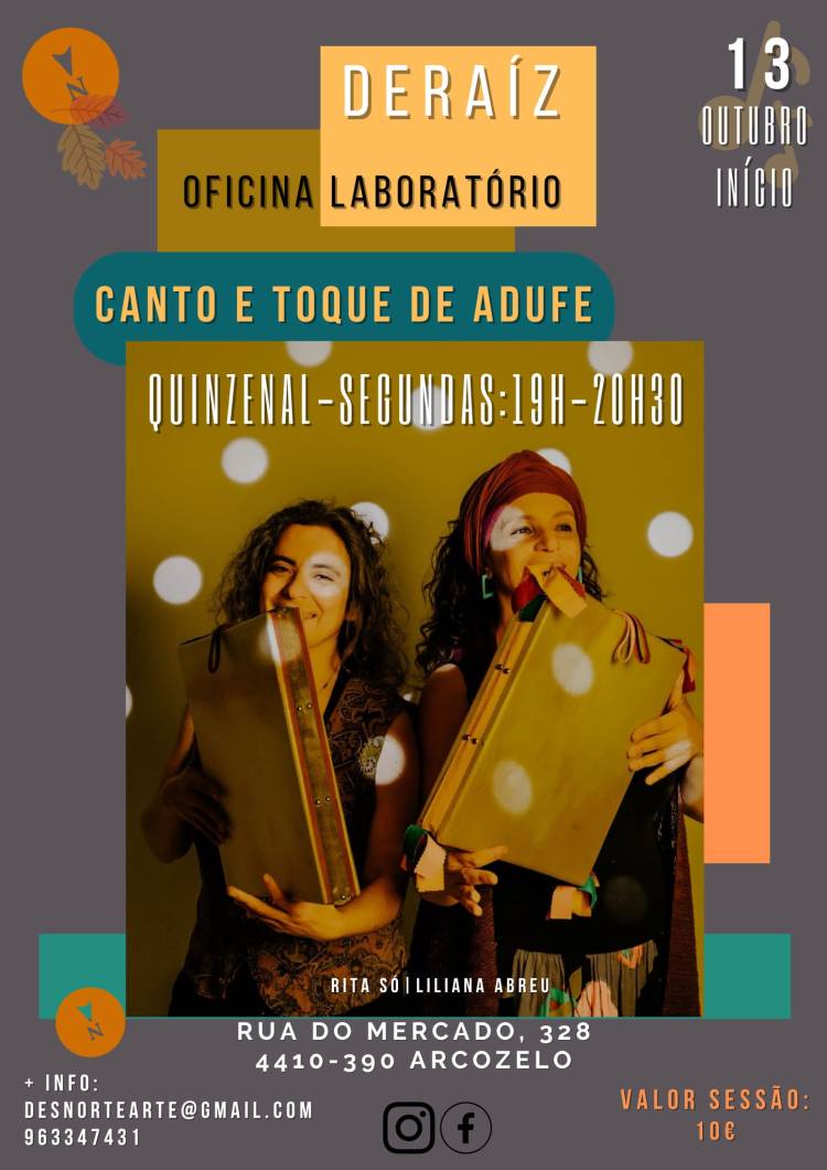 CANTO e TOQUE DE ADUFE | Oficina Laboratório - Quinzenal