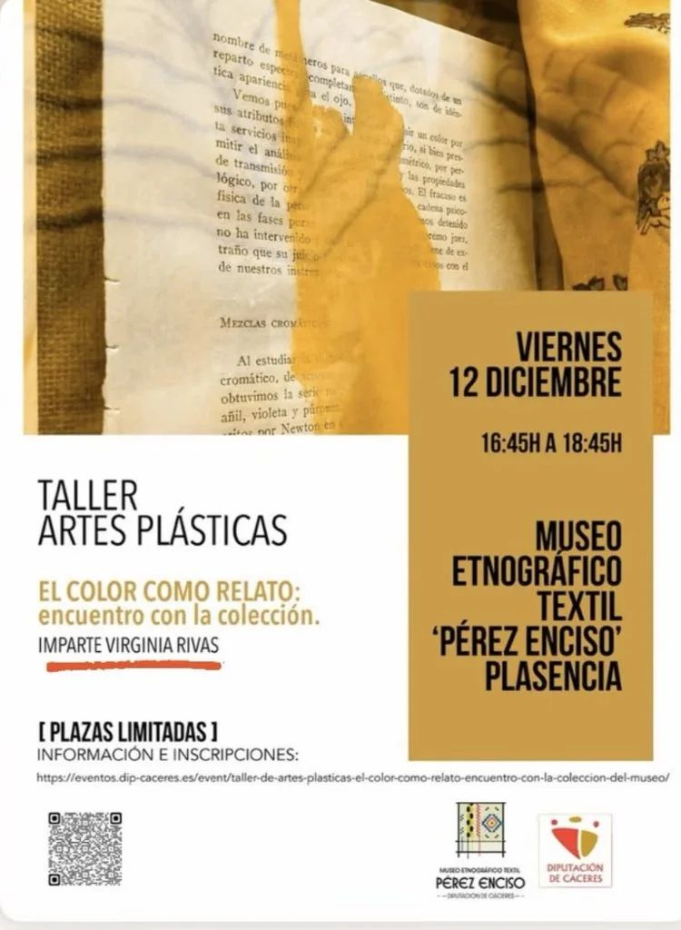 Taller de artes plásticas con Virginia Rivas en Plasencia