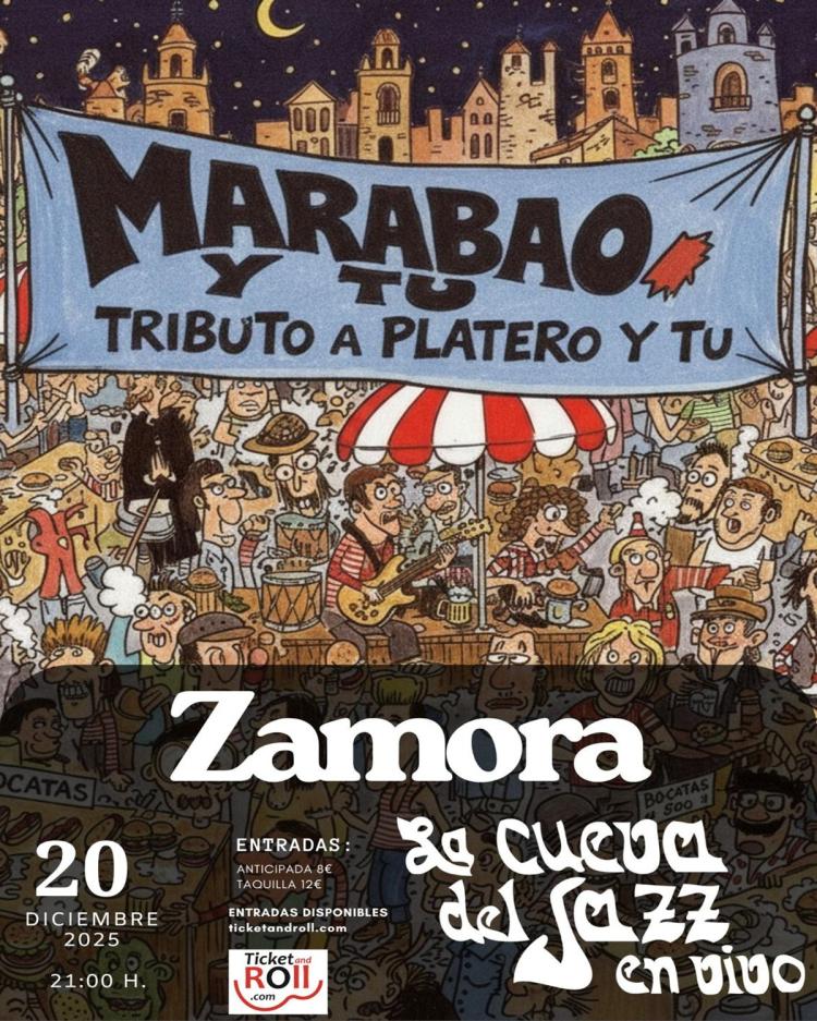 Marabao y Tú - Tributo a Platero y Tú, en La Cueva del Jazz - Zamora