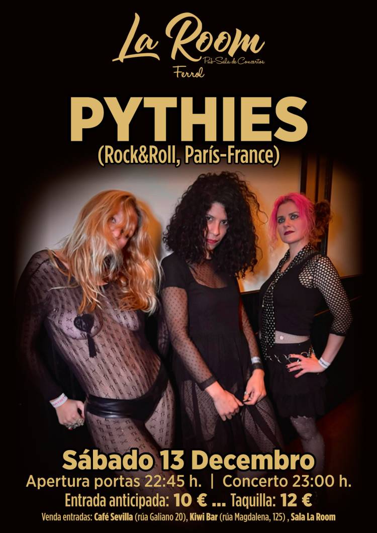 Concerto  PYTHIES  (Rock&Roll , París-France) Anticipada 10 € 