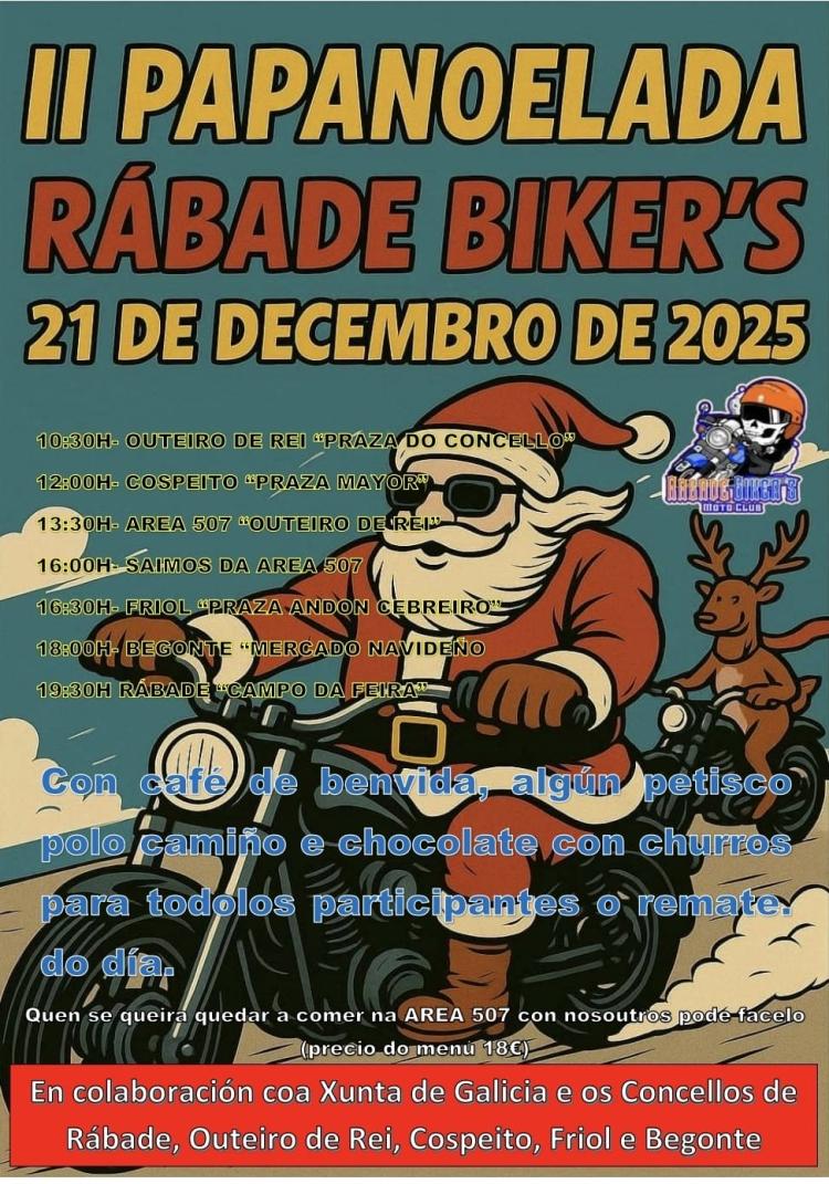 II Papanoelada Rábade (Lugo). Organiza Motoclub RABADE BIKERS