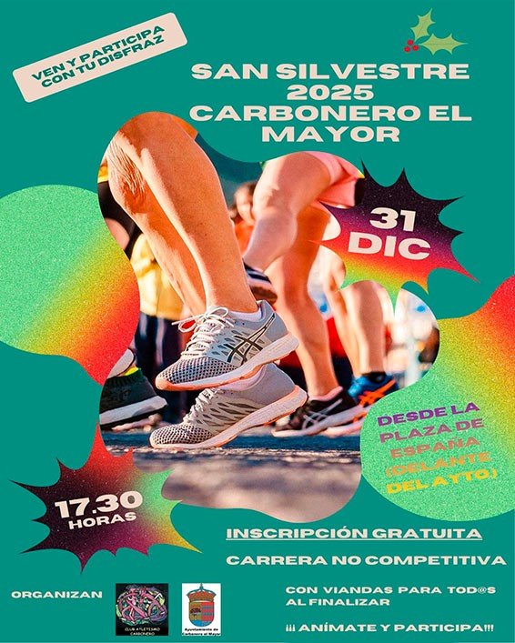 Carrera San Silvestre 2025 en Carbonero el Mayor.