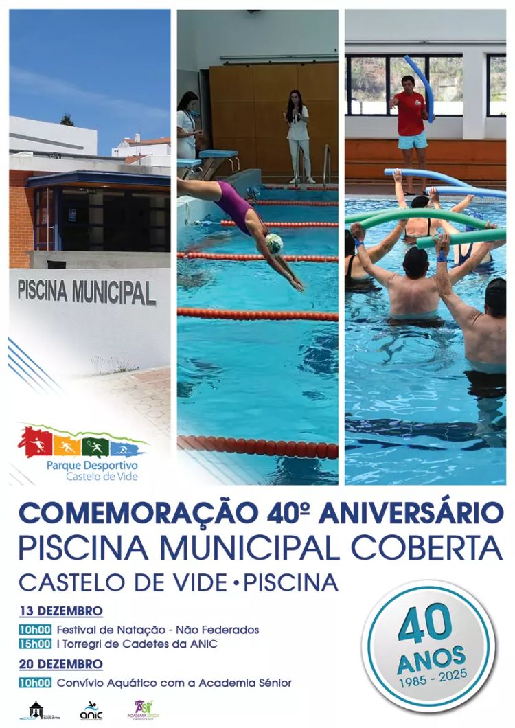 COMEMORAÇÃO 40.º ANIVERSÁRIO PISCINA MUNICIPAL COBERTA