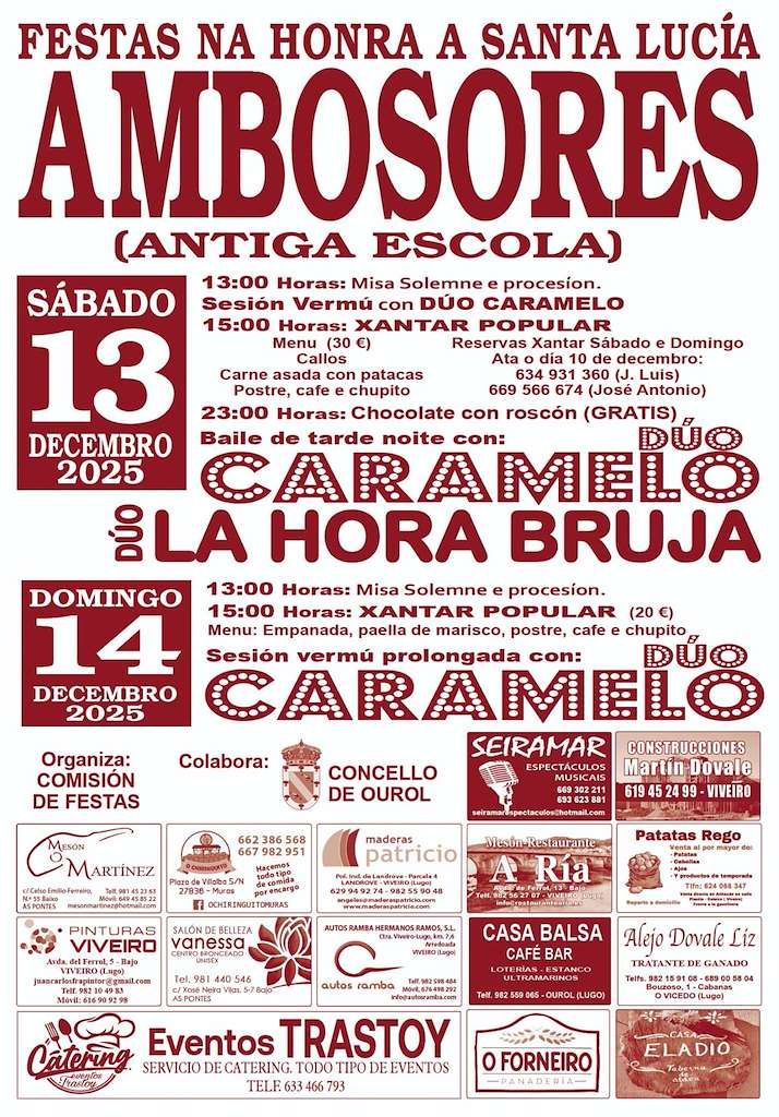 FESTAS DE SANTA LUCÍA EN AMBOSORES