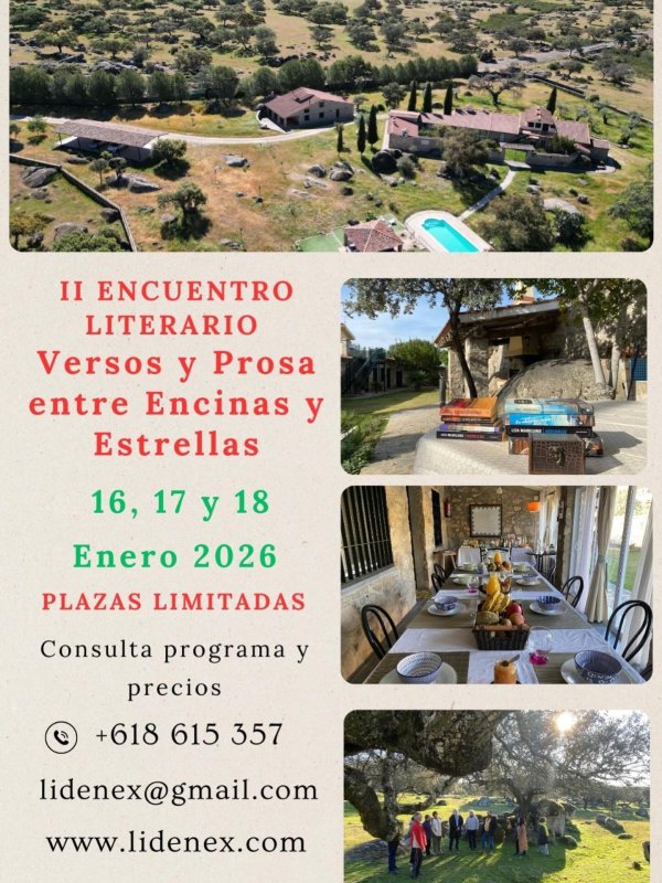 II Encuentro Literario: Versos y Prosa entre Encinas y Estrellas