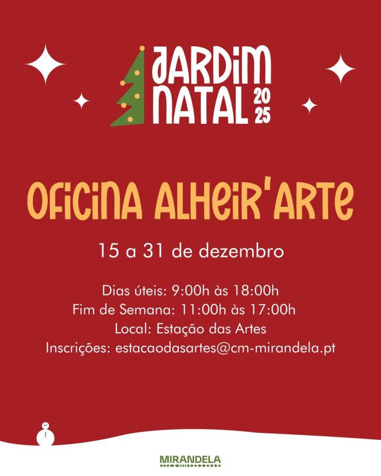 Oficina Alheir'Arte - Estação das Artes | Jardim Natal