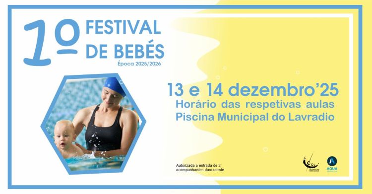 1º Festival de Bebés | Circuito de Natação do Barreiro 2025/2026