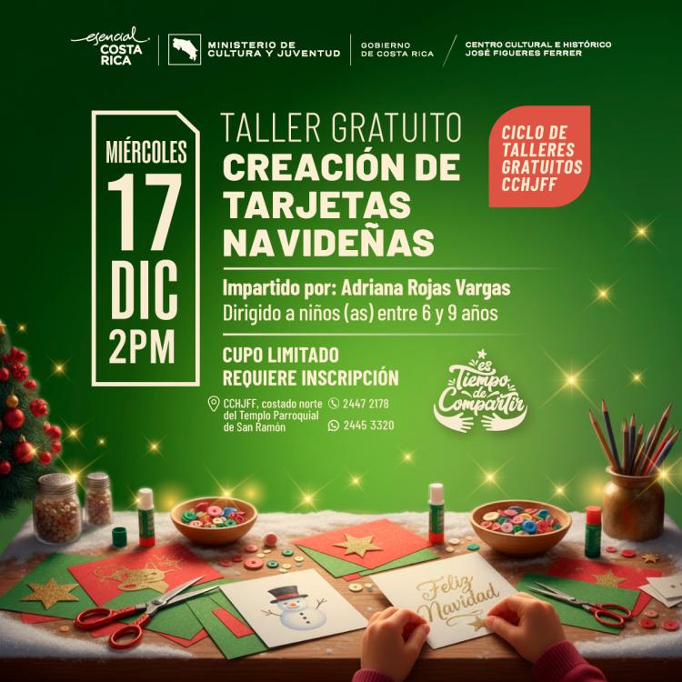 Taller: Creación de tarjetas navideñas
