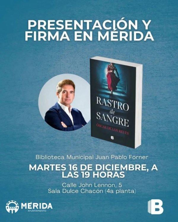 Presentación de libro ‘Rastro de Sangre’ de Óscar de los Reyes