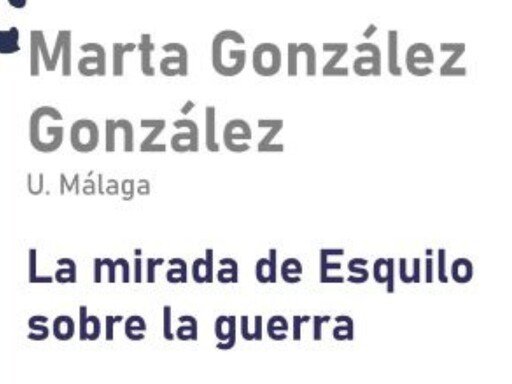 'La mirada de Esquilo sobre la guerra'