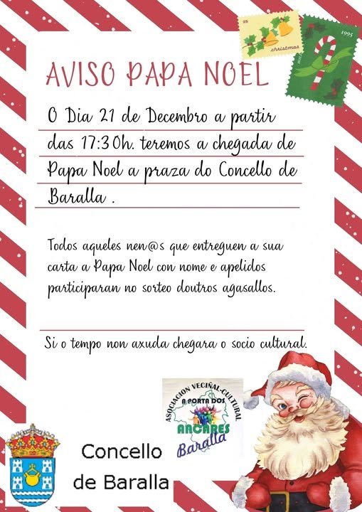 VISITA DE PAPÁ NOEL EN BARALLA