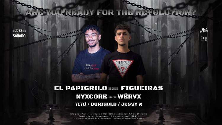 HardSessions w/El'papigrilo B2b Figueiras & Special Guest's At Insonia Club - Aveiro