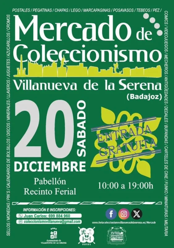 Mercado de Coleccionismo en Villanueva de la Serena