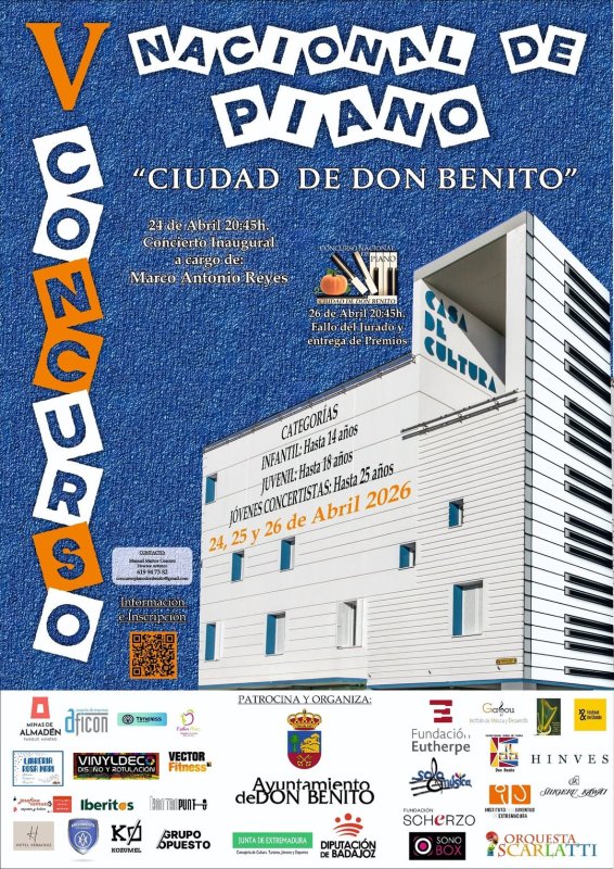 V Concurso Nacional de Piano 'Ciudad de Don Benito'