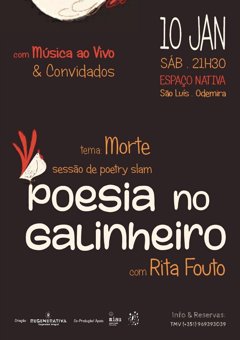 Poesia no Galinheiro com o tema “Morte”