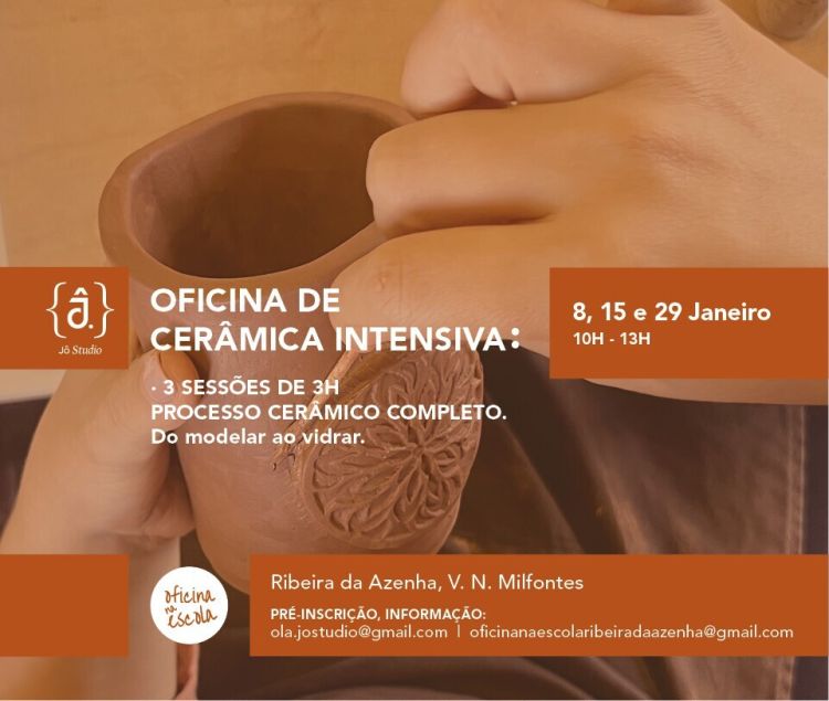 Oficina na Escola - Oficina de Cerâmica Intensiva
