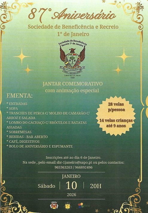 87.º ANIVERSÁRIO | SBR 1º DE JANEIRO