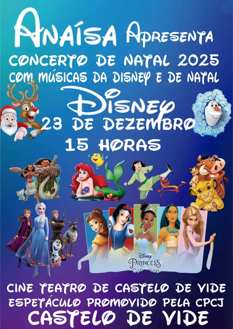 CONCERTO DE NATAL 2025 COM MÚSICAS DA DISNEY E DE NATAL