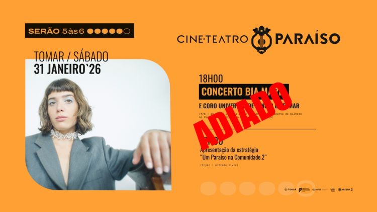 “Serão 5 às 6” com Bia Maria e Coro Universidade Sénior de Tomar | ADIADO